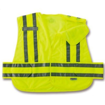 ERGODYNE GloWear 8244PSV Expandable Public Safety Vest, Orange, XL/2XL 21362